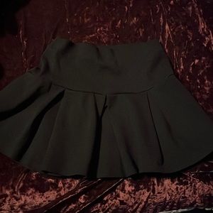 Black mini skirt